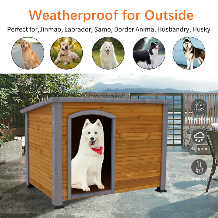 Outdoor & Indoor Wooden Kennel.